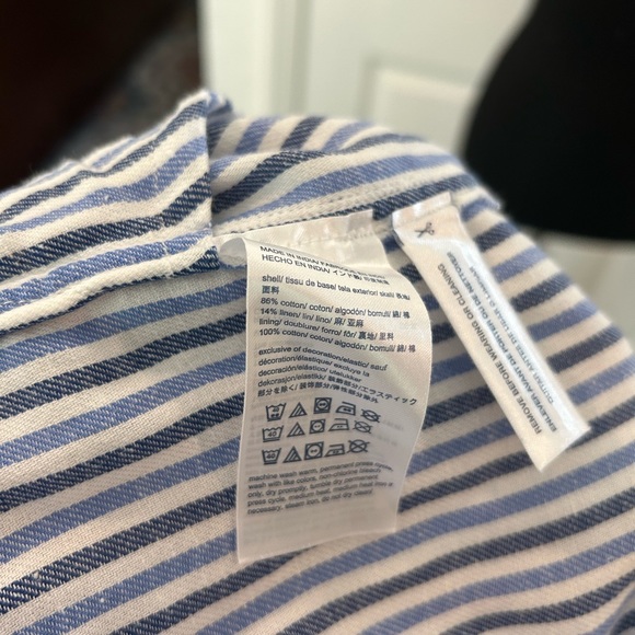 Tommy Hilfiger Blue and White Striped Midi Dress | Size SP - Picture 7 of 10